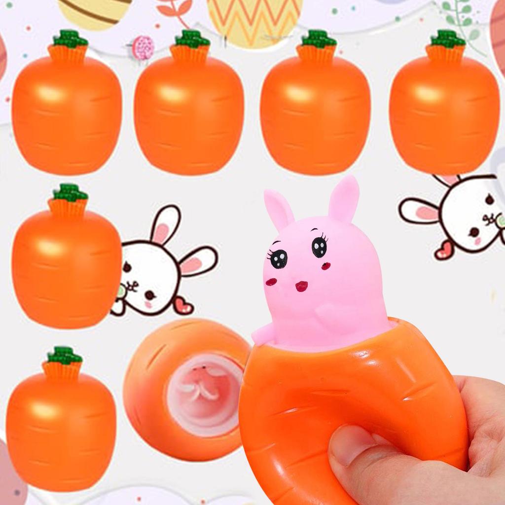 Carrot Rabbits Stress Relief Toy Surprise Rabbits Carrot Cup For Anxiety Relief, ADHD Out The Surprises And The Emotions, Sensory Toy