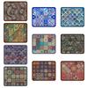 huaqianguhh Bohemian Dish Drying Mat, Super Absorbent Diatomaceous Earth Drainer Non-Slip Colorful Ethnic Heat Insulation Mat for Kitchen Counter