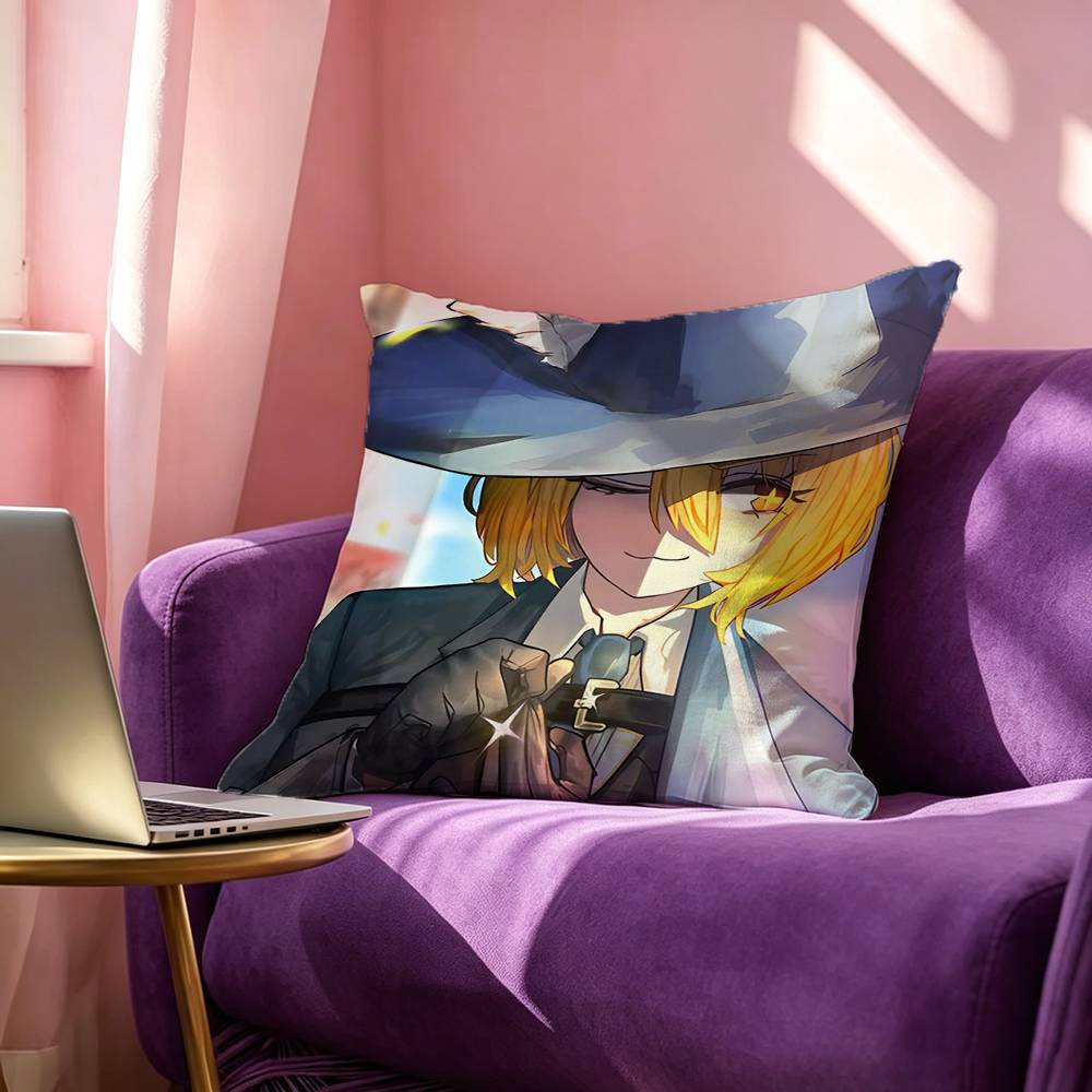 L-Limbus C-Company Don Quixote Celebrity Pillow Case Square Double-Sided Sofa Cushion Cover Bedroom Bedside Pillow