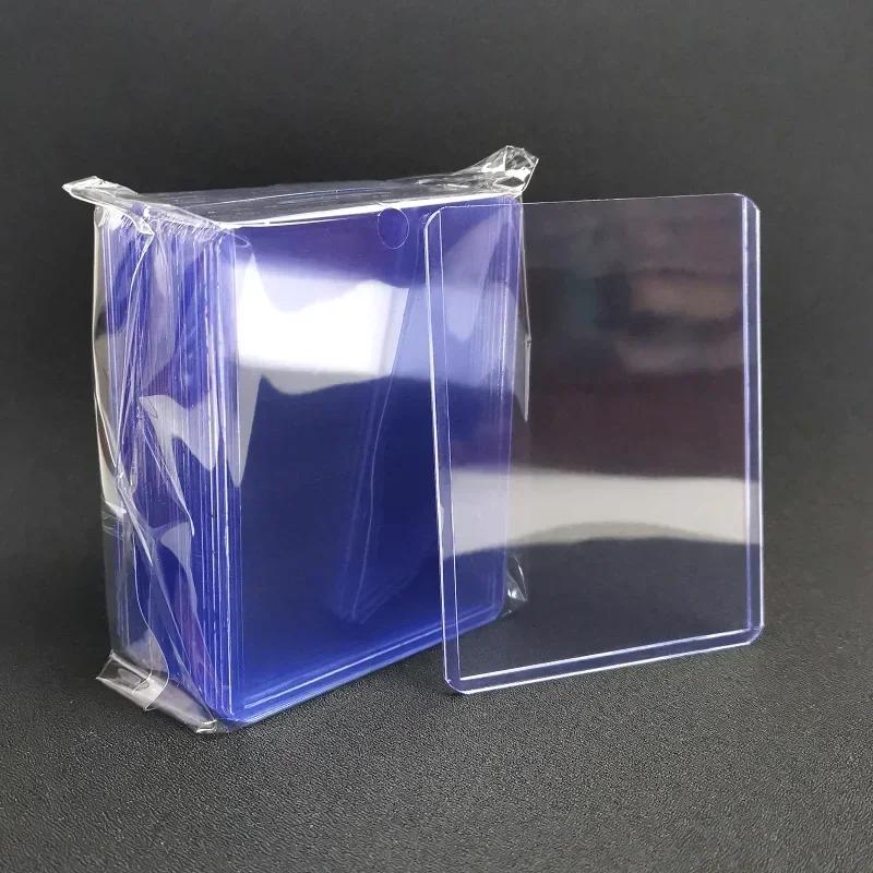 50-1Pack 35PT Transparent Card Sleeves PVC Hard Plastic Game Cards Holder Cover for Collectible Trading Cards