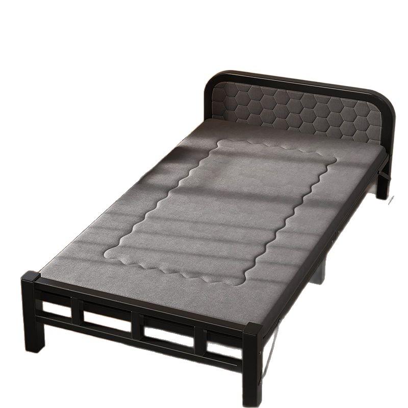 Portable Folding Iron Bed for Outdoor and Dormitory Use