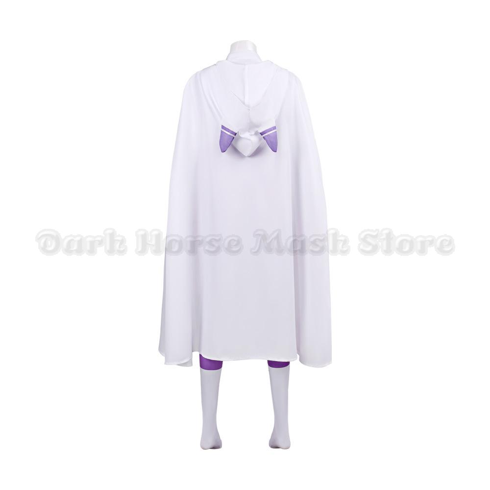 Zero Starting Life in Another World Emilia Cosplay Kompletní sada Fialový těsný overal Plášť Halloweenská párty Outfit pro jevištní vystoupení