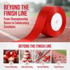Cut to Length Finish Line Ribbon Red Color Athletics Ribbon Marathon Banner  Track Races