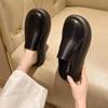 Damskie oryginalne skórzane grube podeszwy kapcie damskie Retro szpilki muły drewniaki platformy buty matka sandały Zapatos De Mujer