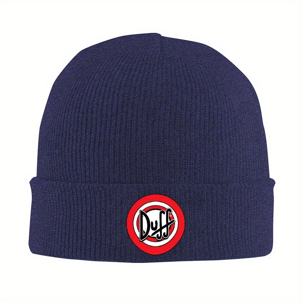 

1pc Duff Beer Beanie Hats Street Caps Unisex Women Hippie Knit Hat Winter Printed Warm Soft Beanie Hat