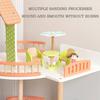 BABIBO Wooden Children's Color Doll House Luxury Villa/Girls Play House 3-storey Villa Scene Toys