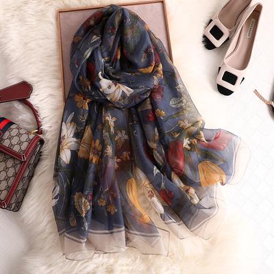 Scarf for Women Fashion Scarf Floral Print Scarves for Women Lightweight Spring Summer Oversized Women Scarf Is 135*190cm