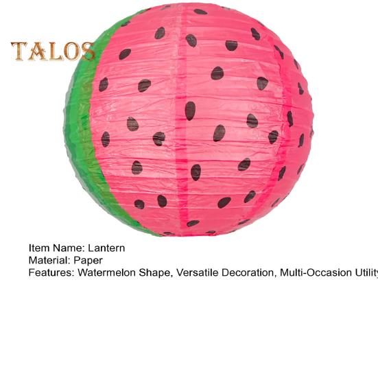 Papierowy Lampion Kształt Arbuza Impreza Hawajska Plażowa Dekoracyjny Lampion Wewnętrzny Zewnętrzny Świąteczna Atmosfera Dekoracja