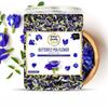 Loja de Qualidade Online Chá de Flor de Clitoria ternatea - 50g | Erva-andorinha | Alivia o Stress | Quente, Gelado | Chá Verde de Ervas Sem Cafeína