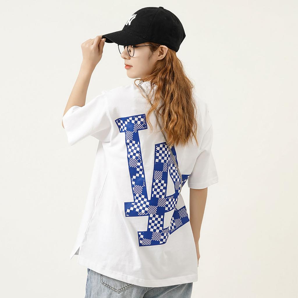 MLB Drop Shoulder Sleeve T-Shirt Unisex White 3ATSM8023-07WHS