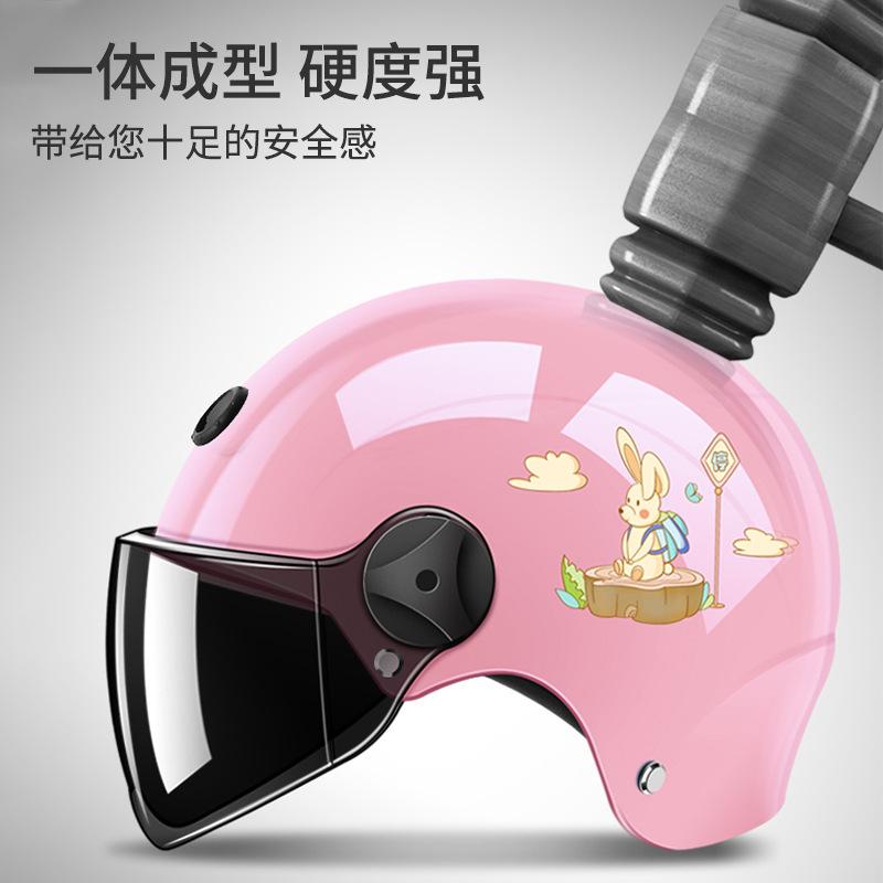 Kids helmet electric motorcycle helmet boys girls baby winter summer battery half helmet