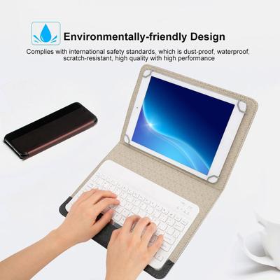10'' Tablet Laptop Universal PU Protective Case Cover Bluetooth Keyboard for Android IOsWIN