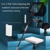 6 In1 Aquarium Fish Tanks Cleaning Tools Kit Algae Tank Cleaner Set Aquarium Cleaner Fish Tank Net Scraper Sponge Accessories
