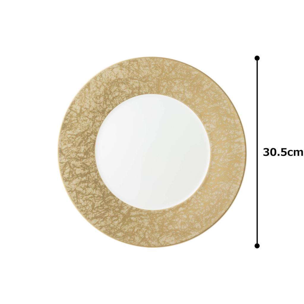 NARUMI Plate, Washi (Gold), 30cm, 51357-5727