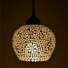 60 Watts Hanging Lamp, White, Round(corded-electric, Glass)