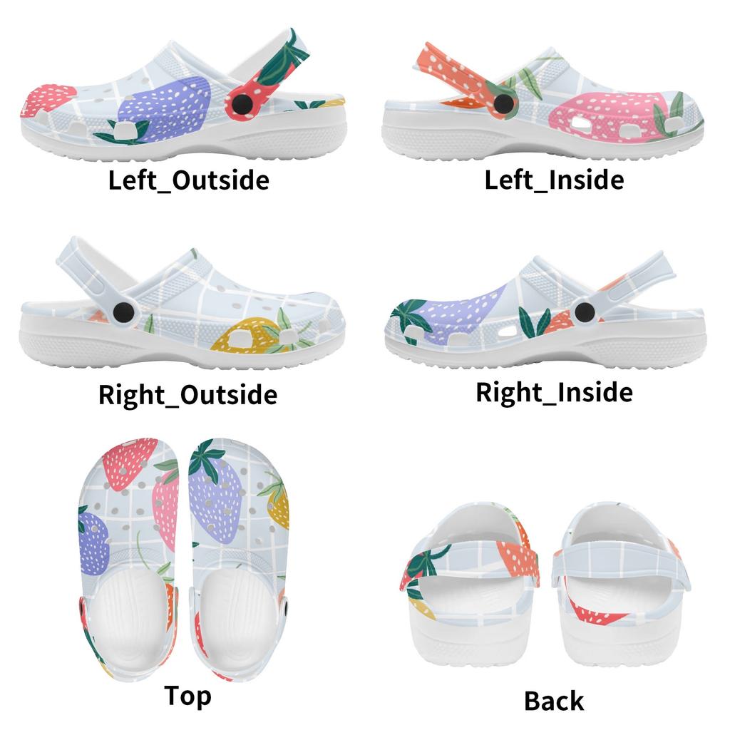 Men Women Fashion Printed EVA Clogs Lightweight Flexible Slip On Casual Footwear Soft Sole Summer Sandals Casual Daily Wear