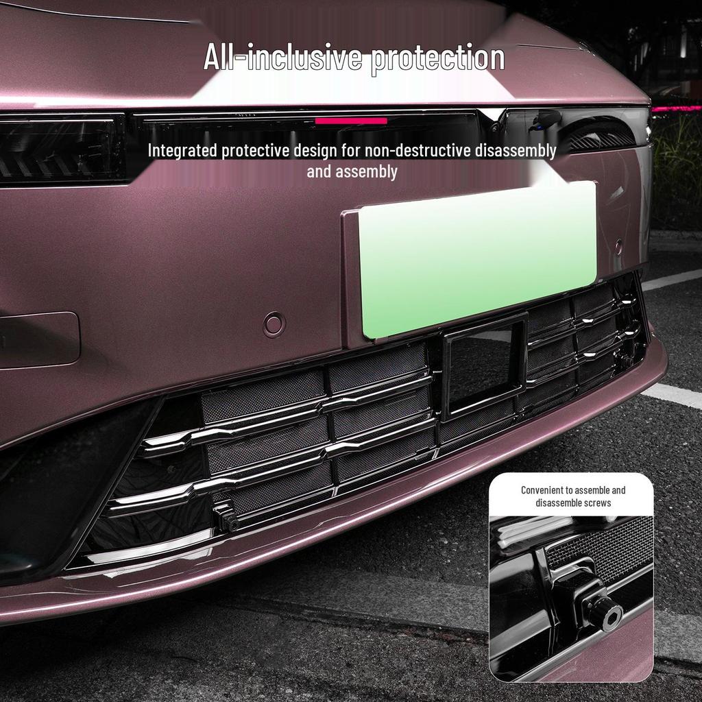 Compatible with 26 Lynk & Co 07 Models: Integrated Insect Screen and Front Protection Net Guards Against Willow Catkins, Mosquitoes, and Insects.