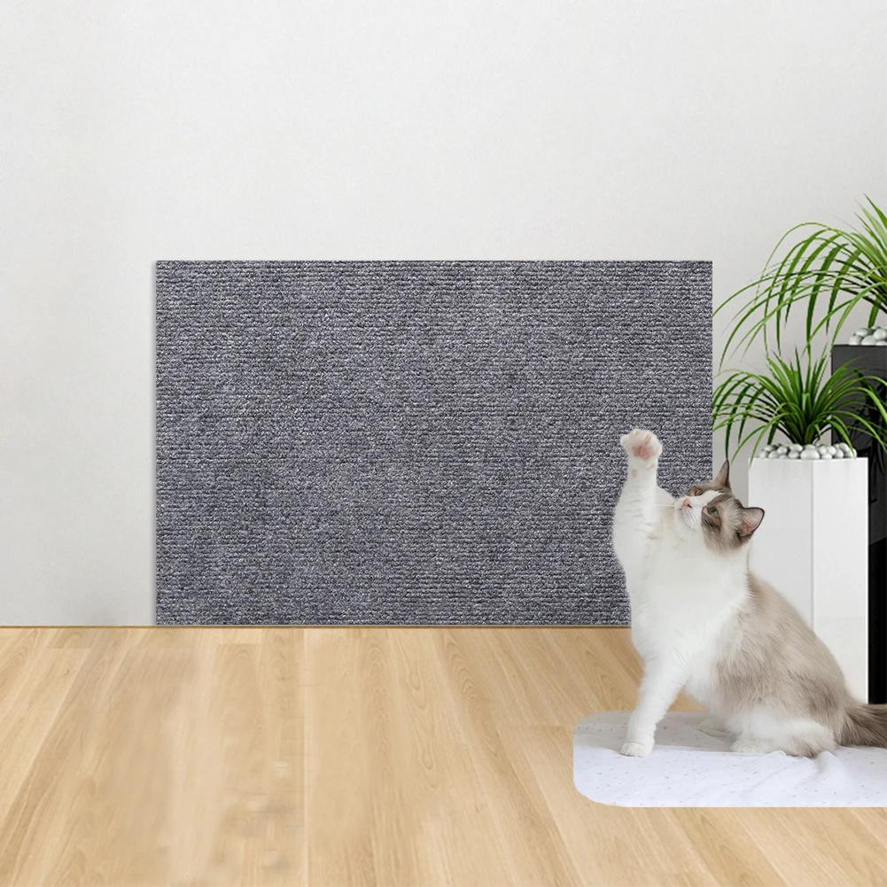 Cat Scratch Mat Wall Sofa Protection Cat Scratch Board Pad Self-Adhesive Cat Paws Sharpen Mat Massage Carpet Furniture Protector