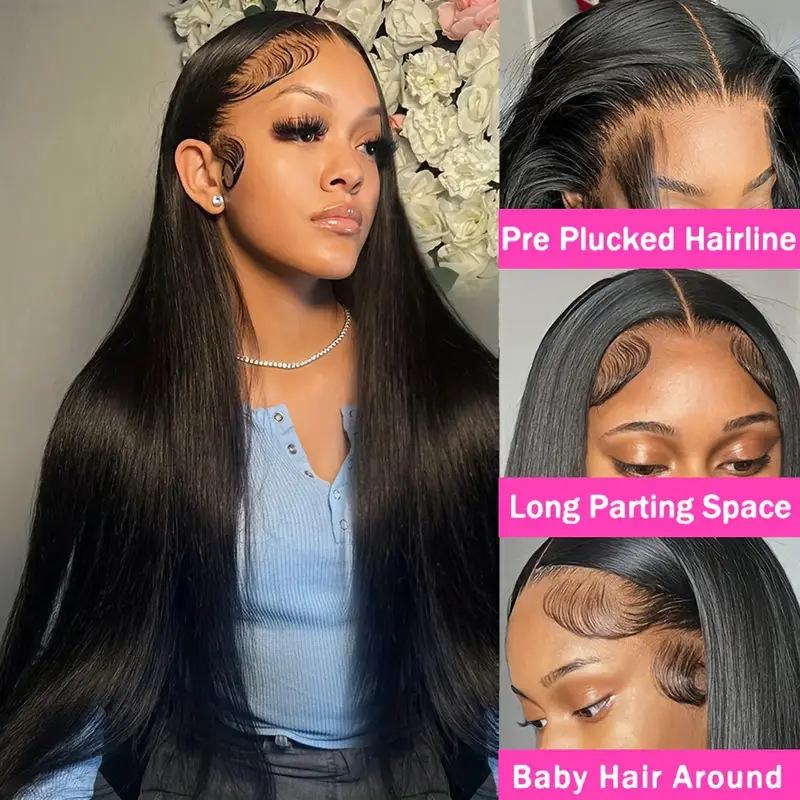 European and American front lace wig, black women's medium length, fluffy natural fashion daily full hair cover
