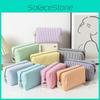 Striped Makeup Organizer With Large Capacity Travel Wash Bag For Daily Use