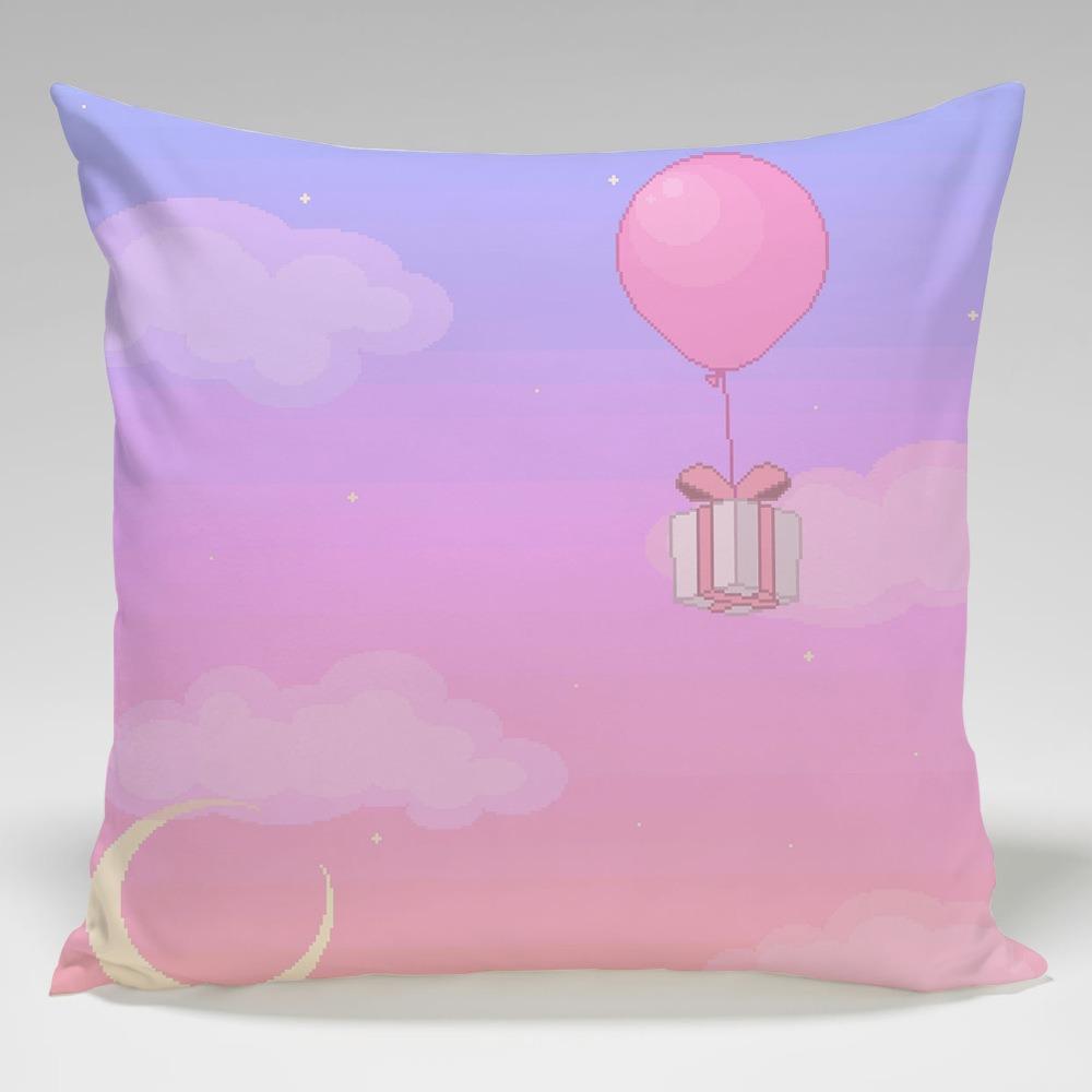 Night Sky Moon Print Bedroom Bedside Tatami Back Pillowcase Small Fresh Pillow Case Student Nap Pillow