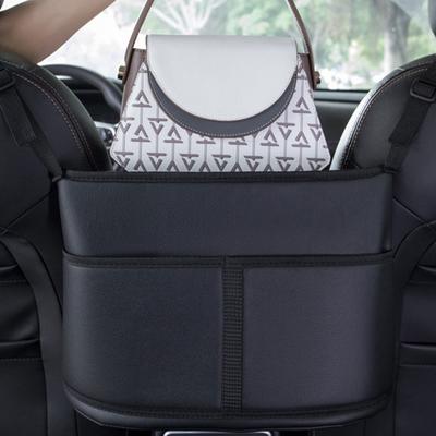 Leather Car Handbag Holders Car Organizers and Storage Front Seats Gap Car Seats Gap Filler Organizer Storage Bag for Car
