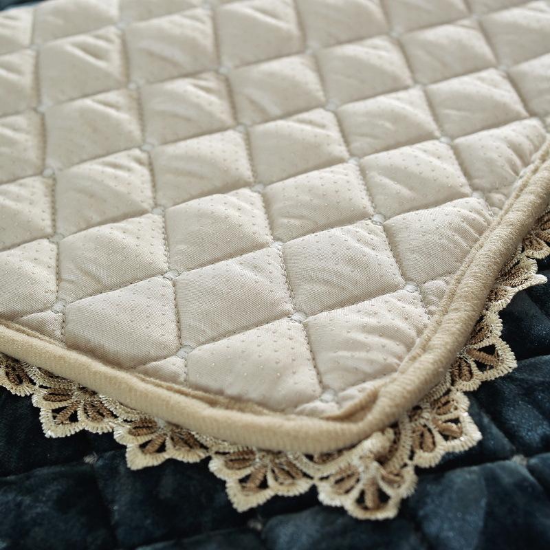 European Sofa Cover Living Room Thicken Warm Non-slip Plush Sofa Cushion Universal With Hemline Sofa Towel Cushion Full Cover
