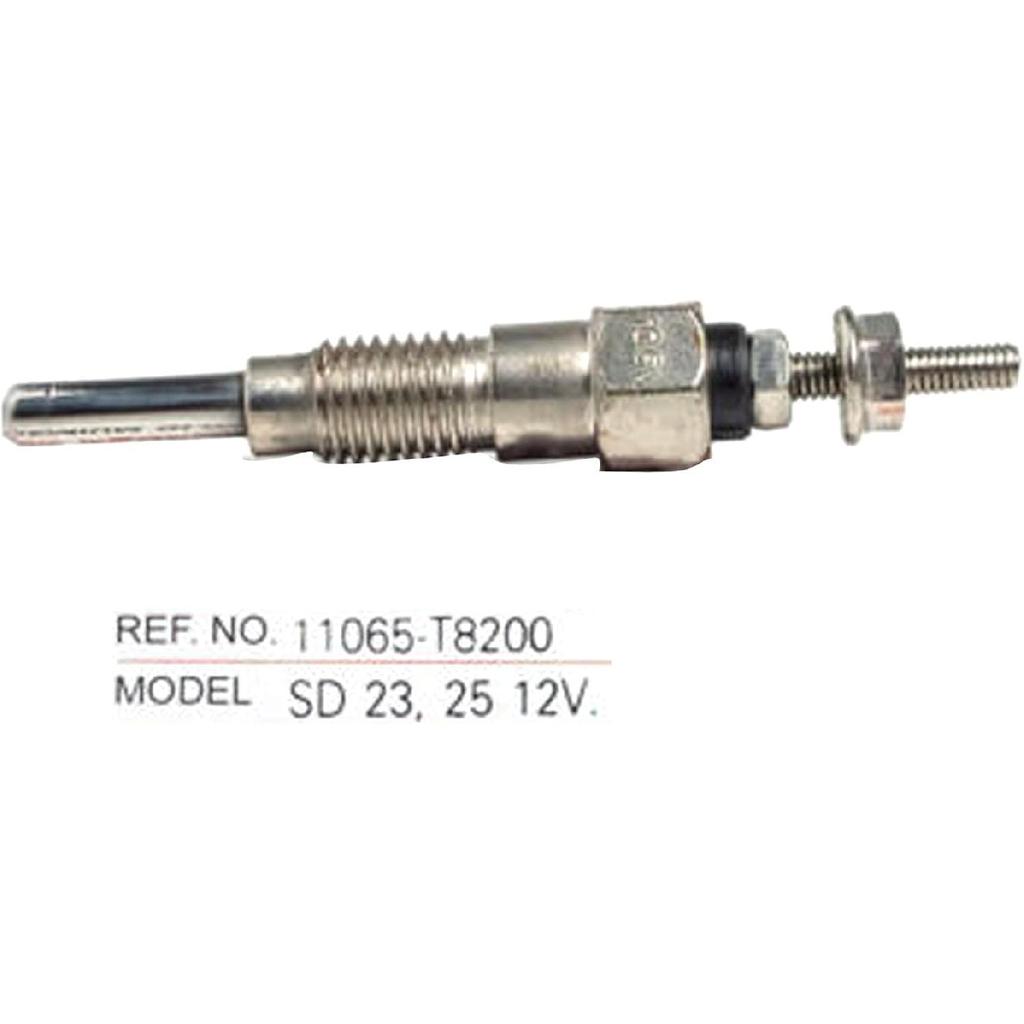 4PCS 12V Glow Plug 11065-T8200 11065-T8202 PN-128 Compatible for SD25 Engine Nissan CF02 H01 H02 Diesel Engine 2.5L 2488ccm 8 Valves Forklift Truck