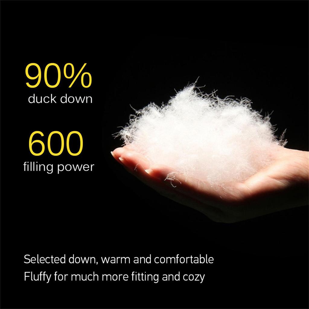 Camping Winter Down Booties Ultralight Water Resistant Outdoor Warm Socks Slippers for Camping Hiking Indoor