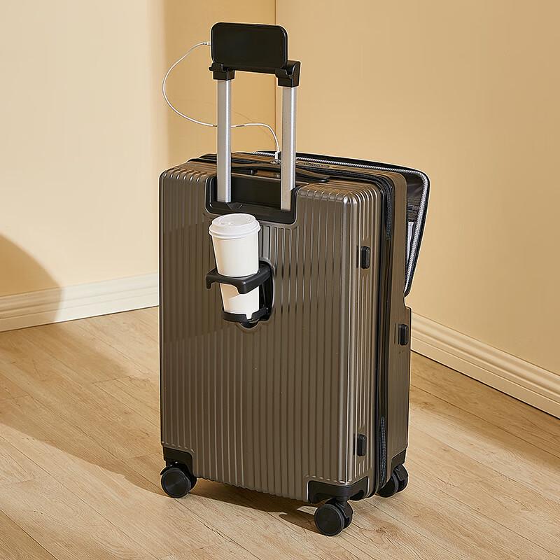 OEING Front-Opening Carry-on Luggage 20 inch
