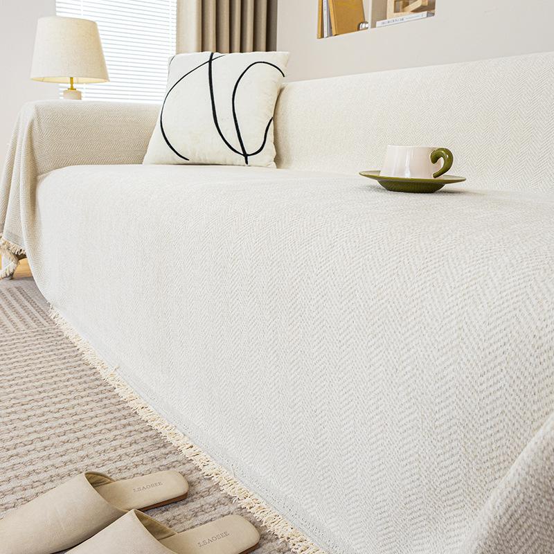 

2025 новый водонепроницаемый чехол на диван из шенилла, ткань-полотенце, нескользящий и устойчивый к царапинам от кошек, универсальный для четырех сезонов, всеобъемлющий универсальный чехол 180*230cm