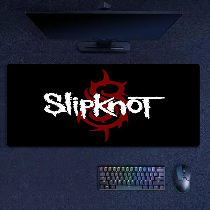 Slipknot Red Tribal Symbol Logo Large Gaming Mouse Pad Non Slip Desk Mat for PC Rock Band Fan Decor