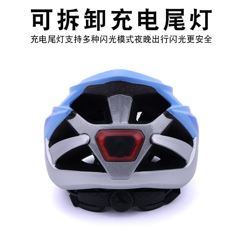 Adult Kids Cycling Helmet Road Mountain Bikes Adjustable Half With Tail Light Mount PCEPS Safety Gear