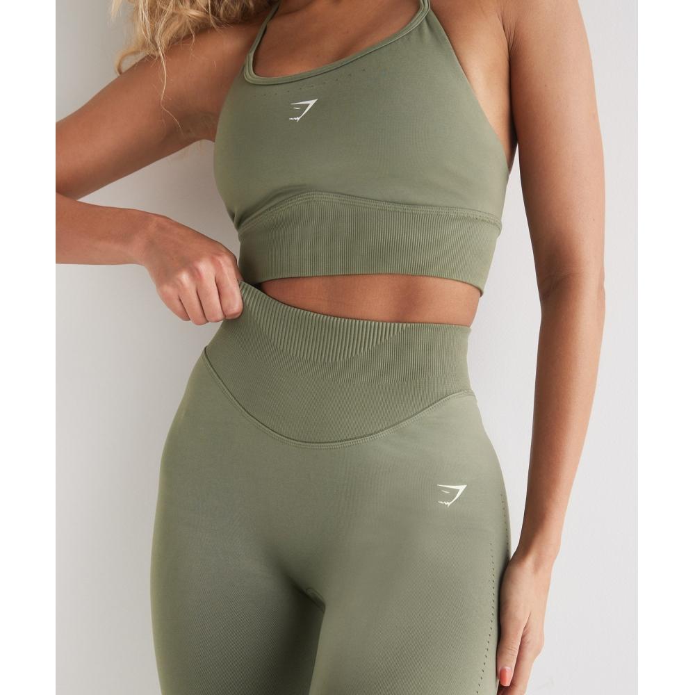 Gymshark Sweat Seamless Leggings Dusty Olive B6a4t Eb1m