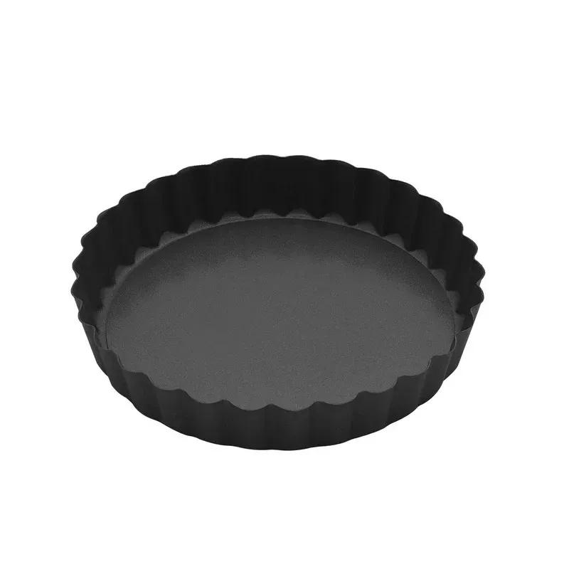 2025 Non-Stick Tart Quiche Flan Pan Molds Round 4 Inch Carbon Steel Cake Baking Form with Removable Bottom Bakeware Tools Bread Panfor 4 Inch Cake Mol