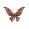 Colorful Rhinestone Butterfly Brooch Pin - Crystal Insect Shoe Decoration