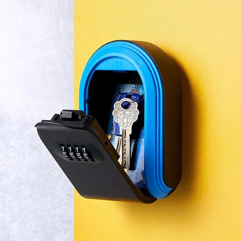 Full Plastic Key Box Password Lock Decoration Materials Promotion Entrance Key Storage Password Box Plastic Password Key Box YLE323