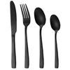 4Pcs Matte Silver Stainless Steel Silverware Cutlery Set Dinnerware Knife Fork Spoon Flatware Kitchen Home Dinner Tableware Set