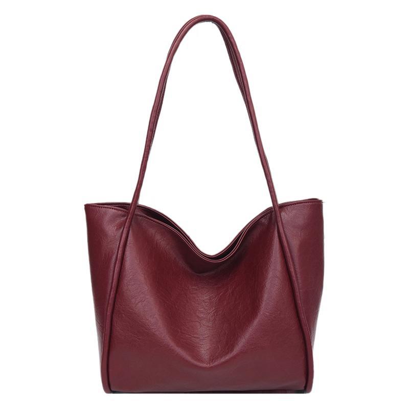 Retro Versatile Tote Bag Women's Large-capacity Work Commute Armpit Bag 2025 New Casual Simple Women's Bag