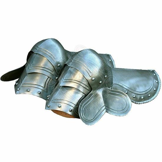 Beinschutz Rüstungsset Medieval Knight Crusader Spartan 18GA Steel Replica