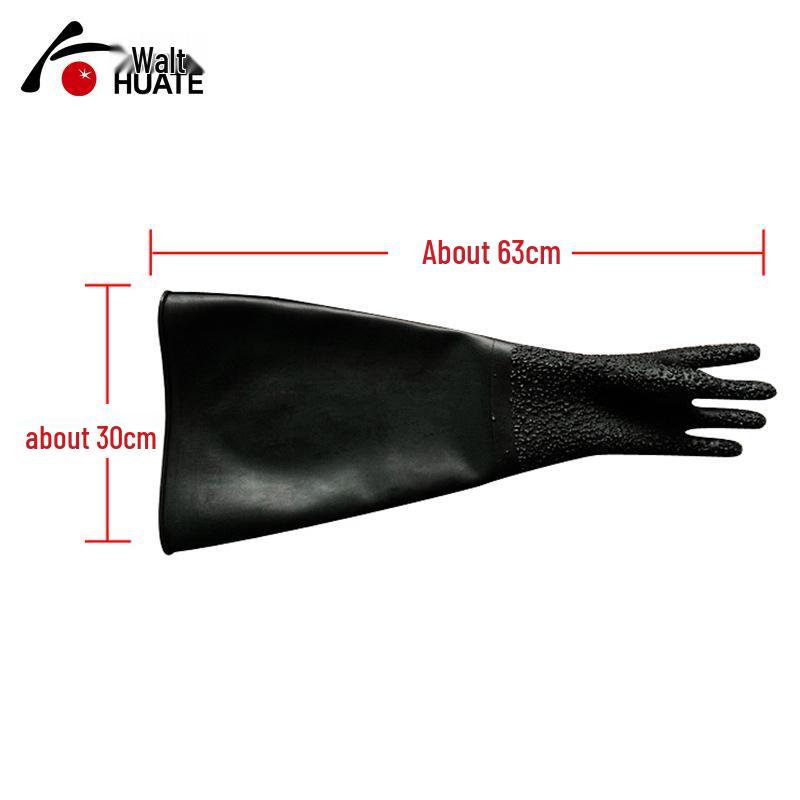 Rutschfeste Verlängerte Gummi-Sandstrahlhandschuhe - Verdickte Schutzausrüstung