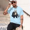 Kinda Fit Sorta Fat Gym Panda Weightlifting Out Fitness Tshirt Streetwear Grh T Shirts Unisex Clothing Harajuku 2026 New Model Unisex
