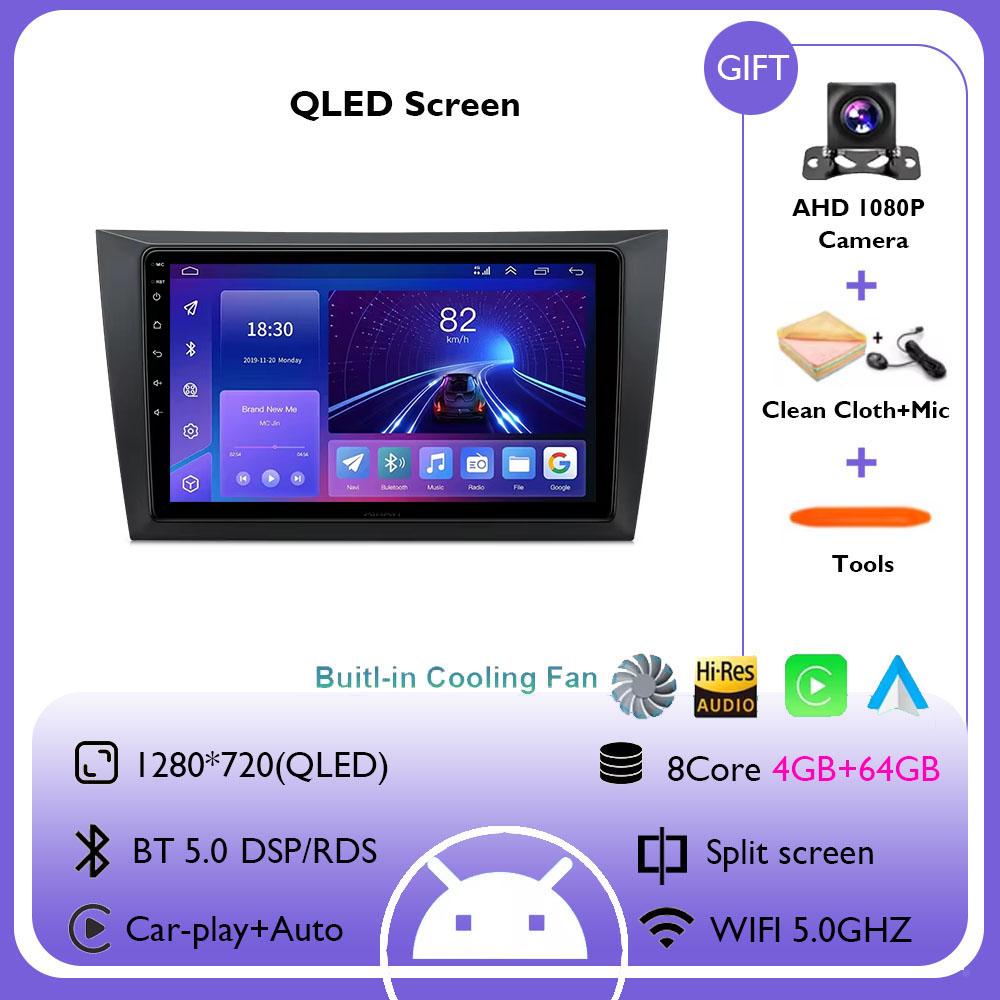 Android 14 For Volkswagen VW Golf 6 2008 - 2016 Car Radio Carplay Auto Multimedia Stereo Video Player GPS Navigation QLED 4G DSP