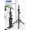 Portable Salon Hairdressing Tripod False Head Holder Training Head Holder  for Making Wigs
