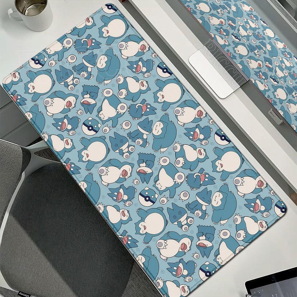Game Card Mousepad Snorlax XXL Mouse Mat Pokmon Anime Peripheral Pokemon Large Desk Mat ESports Cabinet Deskpad PC Accessories