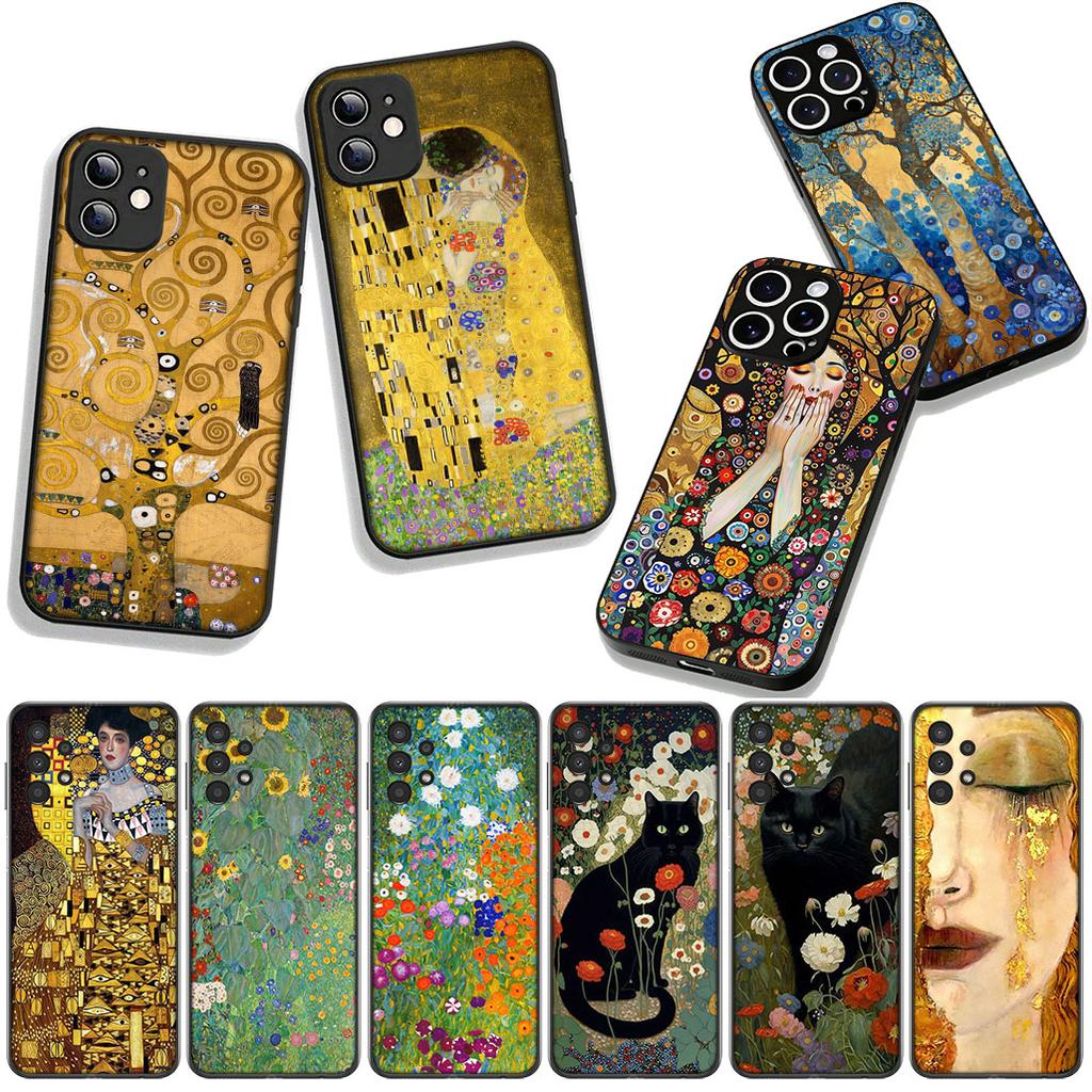 Gustav Art Klimt Cover Phone Case for Samsung Galaxy S25 S24 S22 S23 FE Ultra Plus A56 A05 A06 A15 A16 A55 S7 Edge Coque