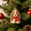 Autumn Theme Dog Decor 2026 Advent Calendar, 24-Days Christmas Countdown Calendar with 24 Festive Puppy Lover Box Ornament, 2D Acrylic Cartoon