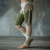 Vintage 3D kötött leggings nőknek gótikus mintával magas derék szűk nadrág Y2K punk utcai viselet rugalmas karcsúsított nadrág