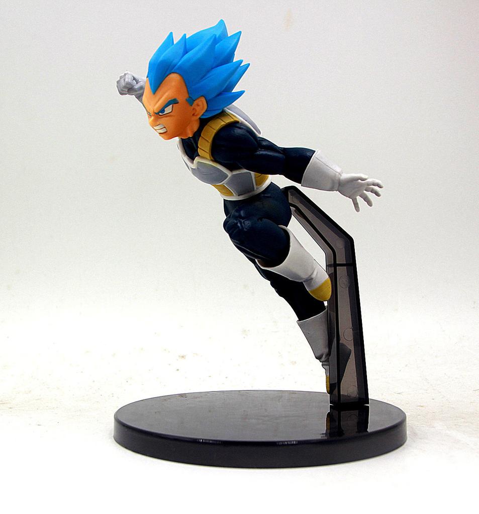 Dragon Ball Anime Figurine Super Saiyan Blue Hair Vegeta Statue Model Action Collection Toy Gifts