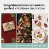 16Pcs/set Creative PVC Christmas Tree Pendant Kid Gift Funny Gingerbread Man Ornament DIY New Year Decor Xmas Tree Decoration